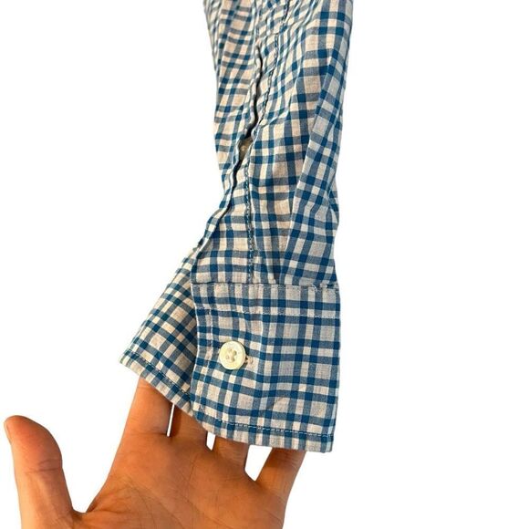 Vineyard vines blue checkered slim fit tucker shirt - Picture 10 of 10